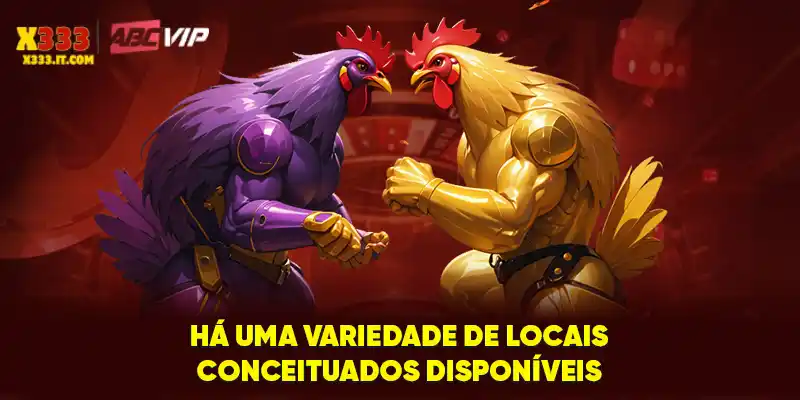 Há uma variedade de locais conceituados disponíveis